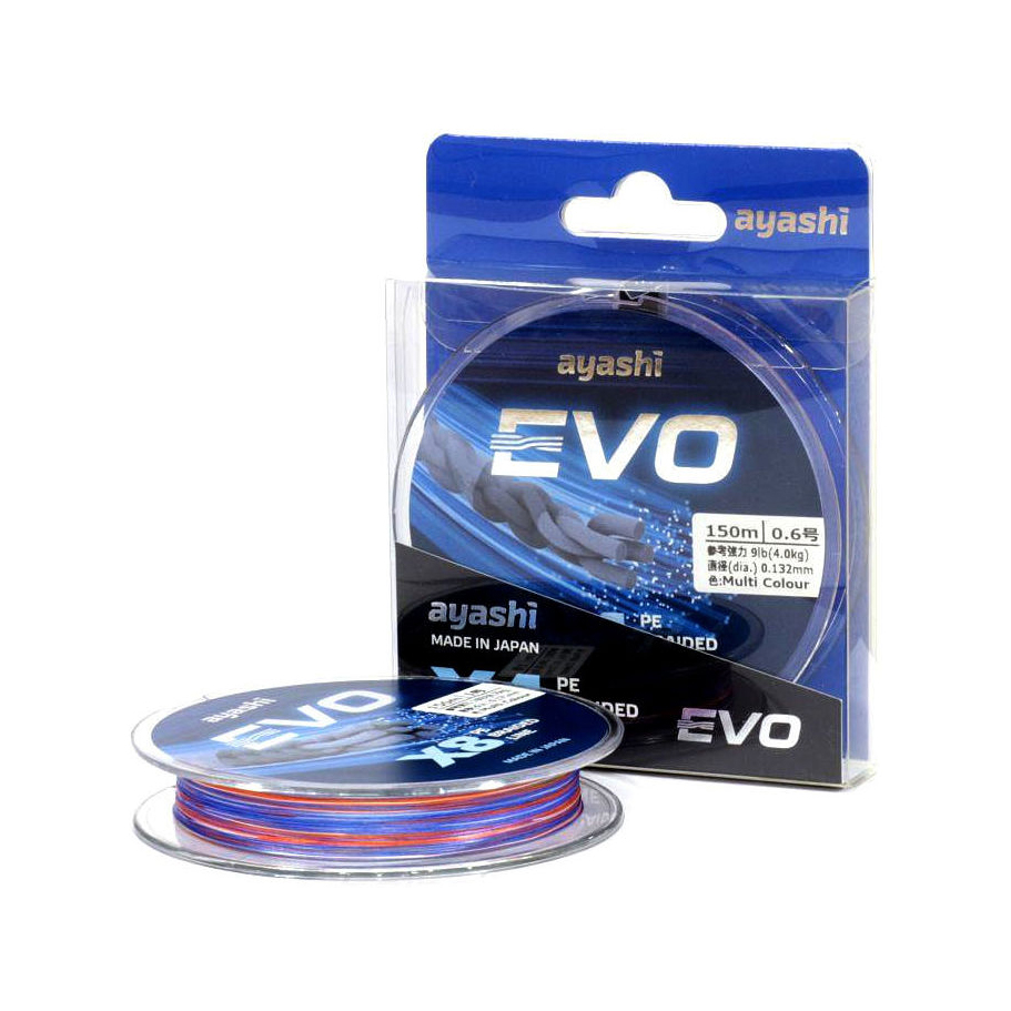 Плетеный шнур Ayashi EVO-X8 (multi) d-0,171mm. Фото №2