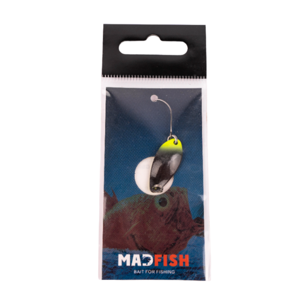 Блесна колеблющаяся MADFISH Juna 1,8г, цвет GS061042. Фото №1