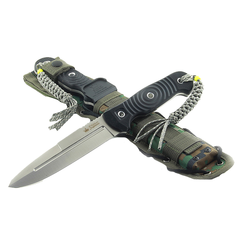 Нож Legion D2 DSW (Dark Stonewash, черная рукоять, черные ножны). Фото №2