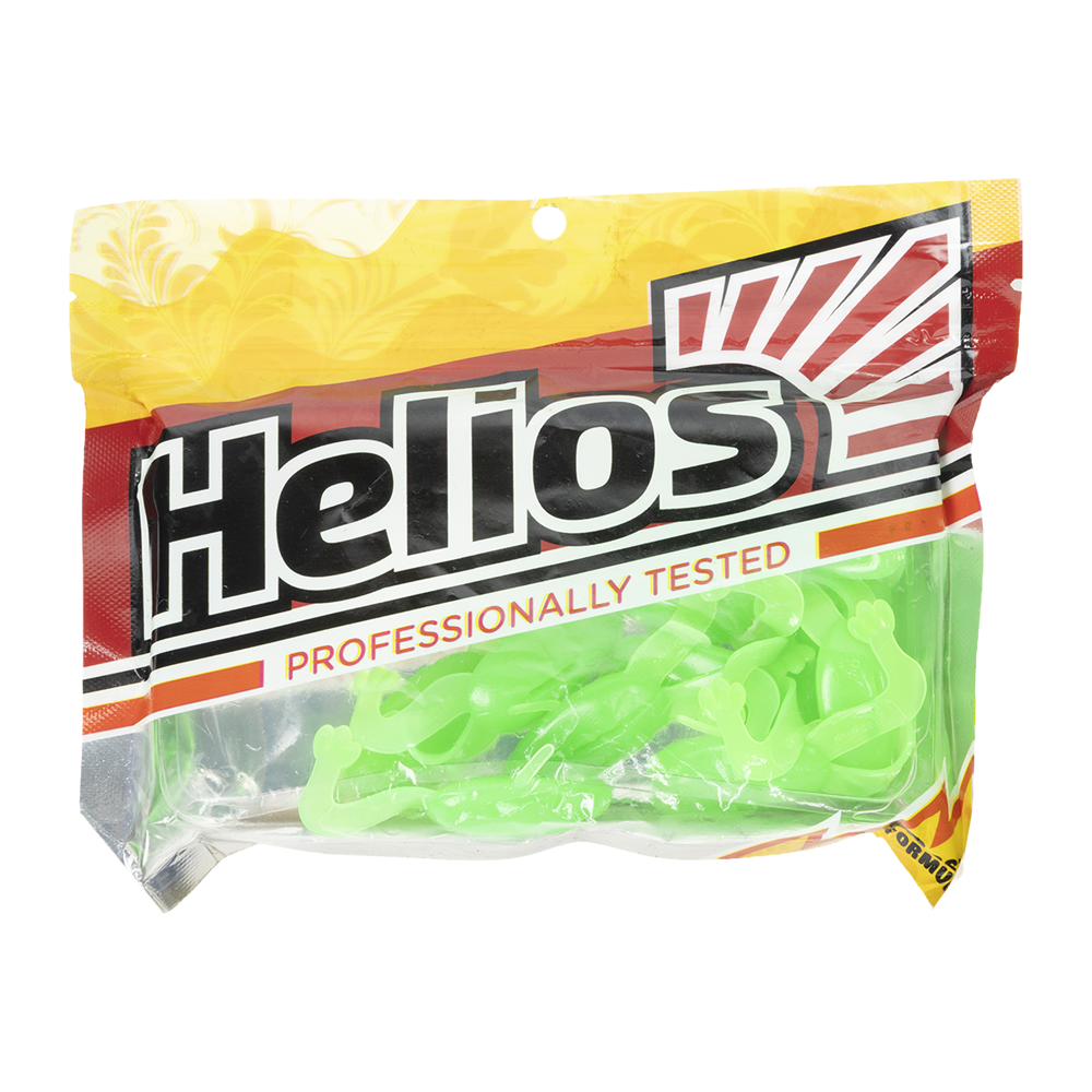 Лягушка Helios Crazy Frog 2,36"/6,0 см Electric green 10шт. (HS-22-007). Фото №1