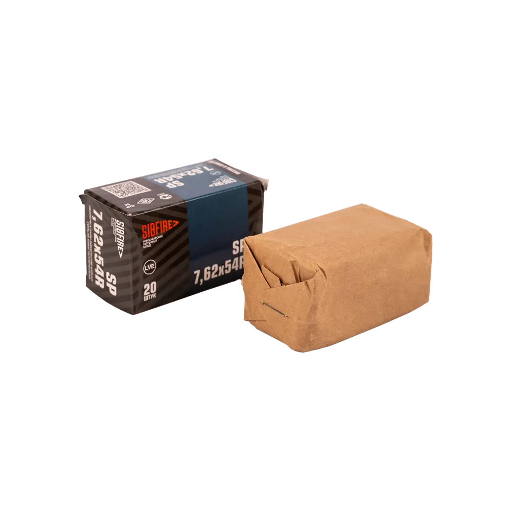 Патрон нарезной НПЗ калибр 7,62х54R SP ТОМПАК 13,0 гр. (в пачке 20 шт.) (в коробке 500 шт.). Фото №2