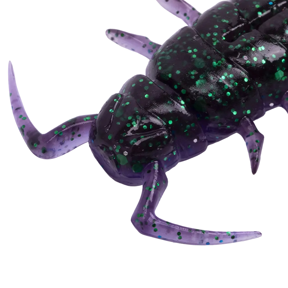 Виброхвост Lucky John Pro Series Alien Bug 2,5" 63мм, (7шт. упак.) цвет T52. Фото №2