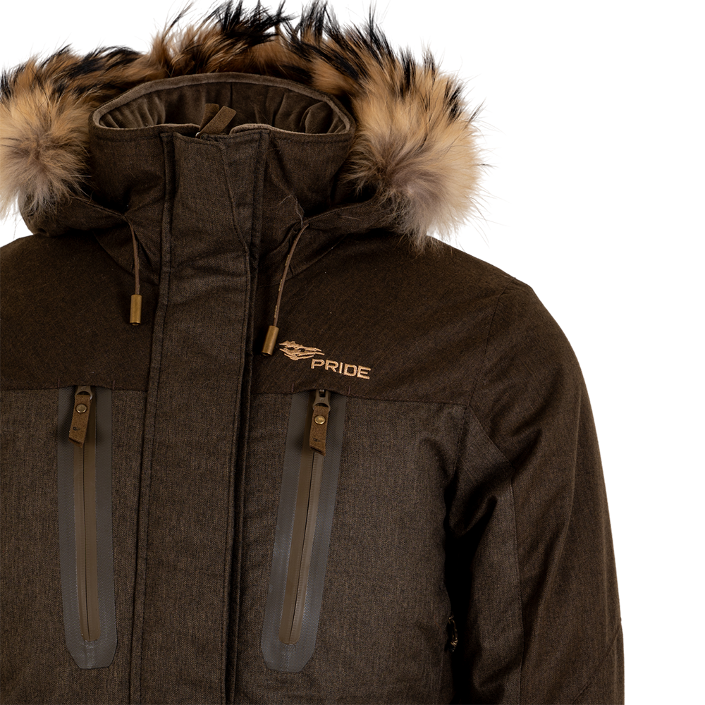 Костюм PRIDE женский для охоты Артемида, зимний -15, коричневый р. 40-42/170-176. Фото №6