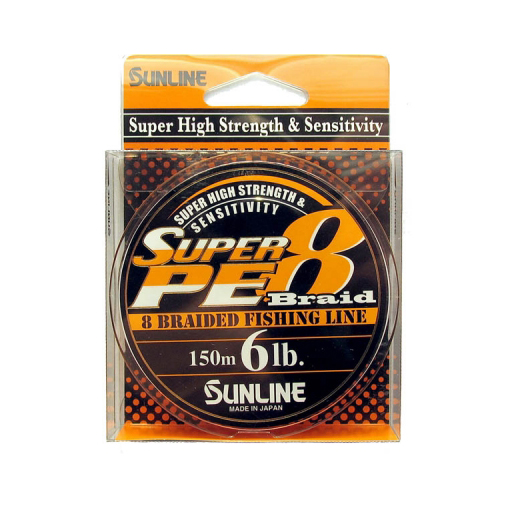 Шнур SUPER PE 8 BRAID 150M (ORANGE) 20LB. Фото №1