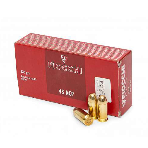 Патрон нарезной FIOCCHI калибр 45 ACP FMJ 230 grn. (в пачке 50 шт.). Фото №2