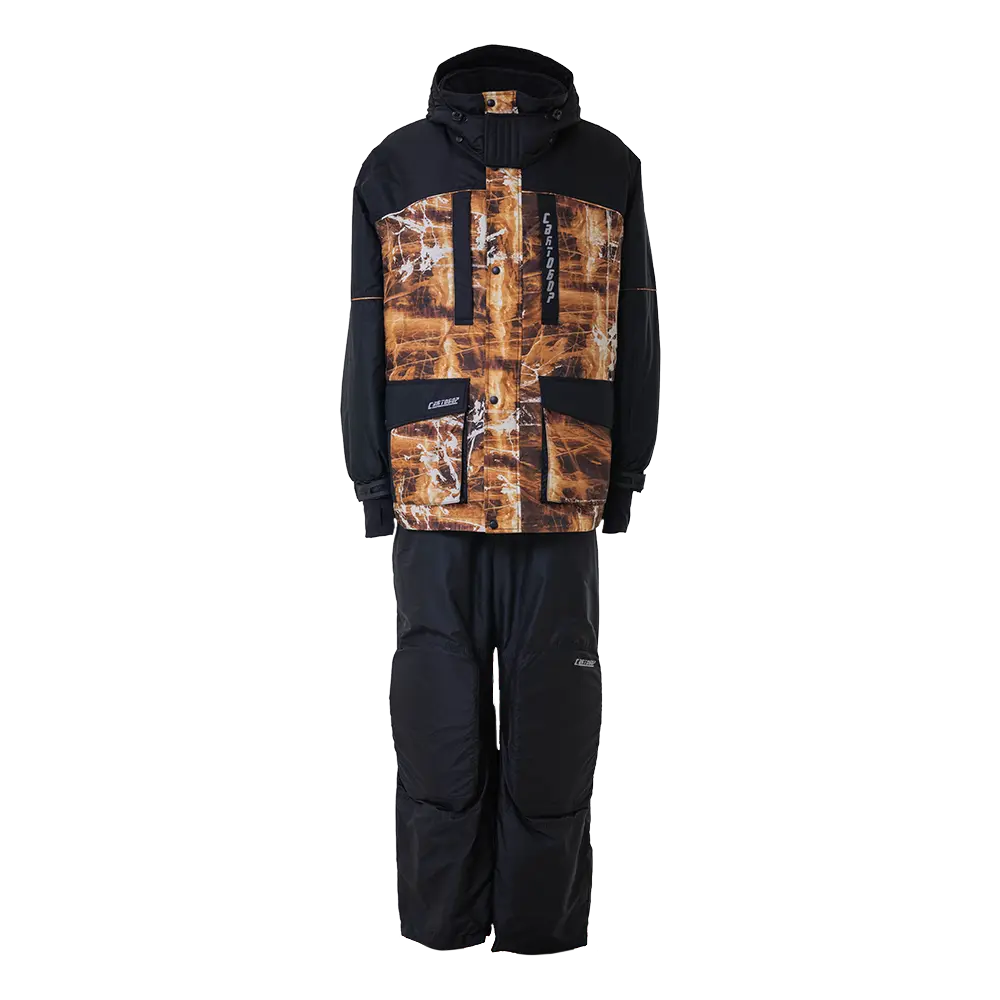 Костюм зимний НЕРПА (оранжевый лед-черный) (58-60/182). Фото №1