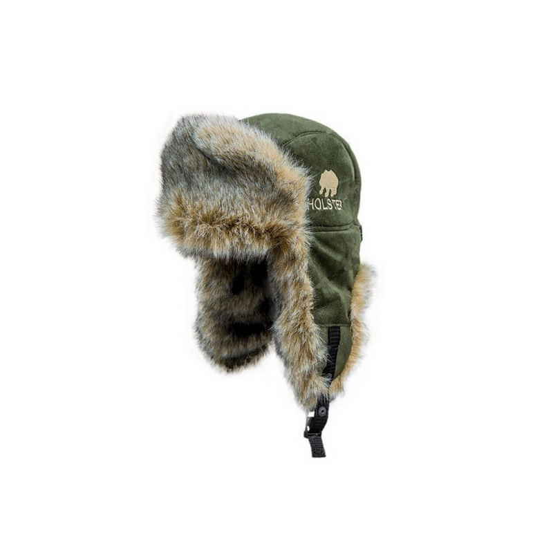 Шапка ушанка "Хольстер" (замша с мембранным покрытием, олива) (59-60) (Хольстер). Фото №2 Шапка ушанка "Хольстер" (замша с мембранным покрытием, олива) (59-60) (Хольстер). Фото №2