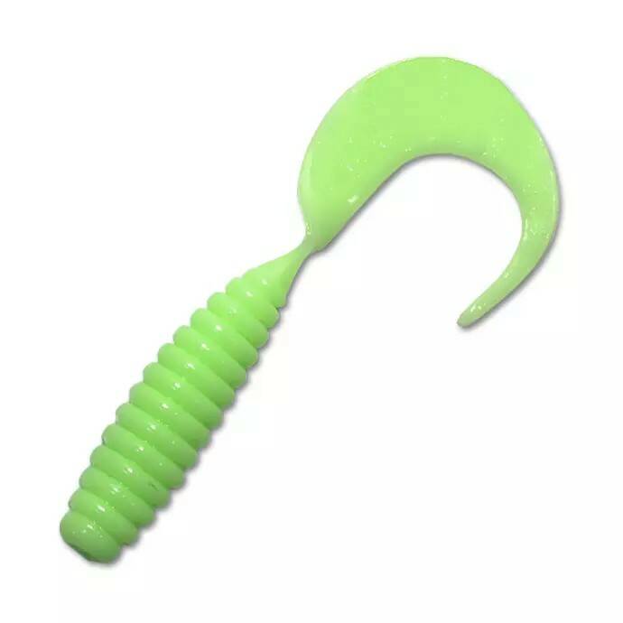 Твистер ребристый TAKEDO TKS62-076 ММ цвет D010 (в уп. 10шт). Фото №1