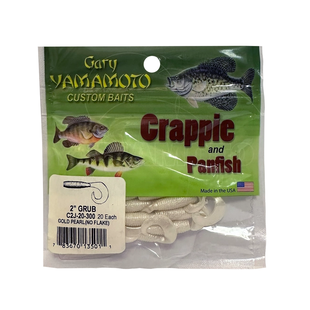 Твистер Gary Yamamoto Single Tail Grubs 2" 5см, 20шт. в уп, цвет 300. Фото №3