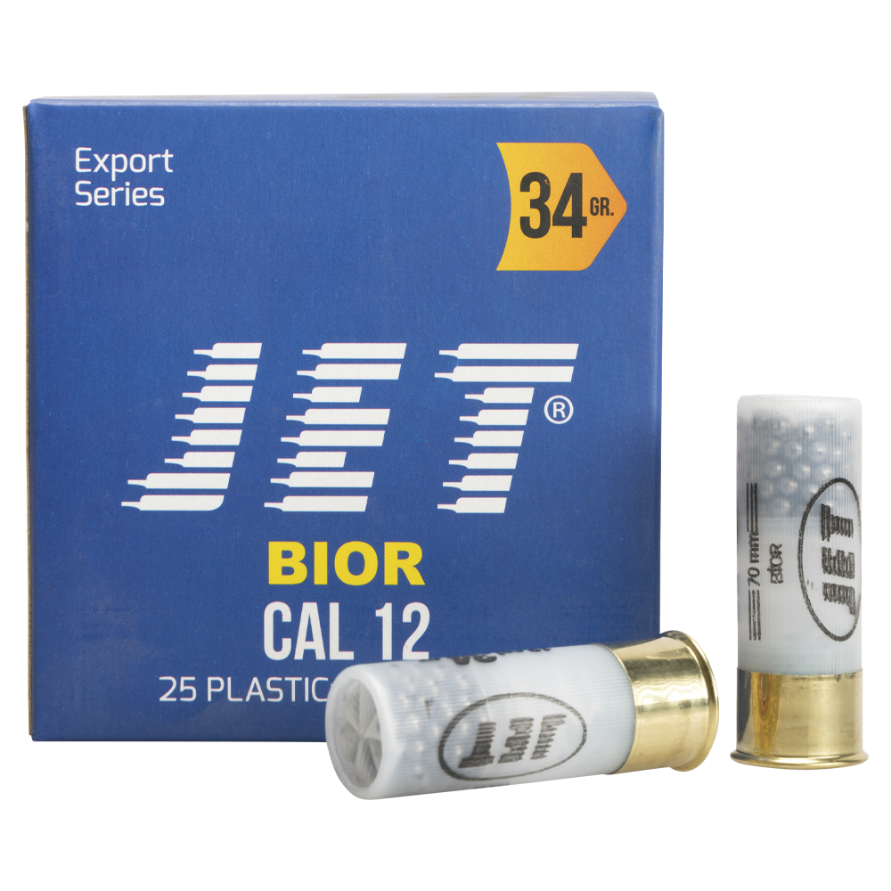 Патрон JET 12/70 Bior № 3 34гр (пач.25шт/короб.250шт). Фото №1 Патрон JET 12/70 Bior № 3 34гр (пач.25шт/короб.250шт). Фото №1