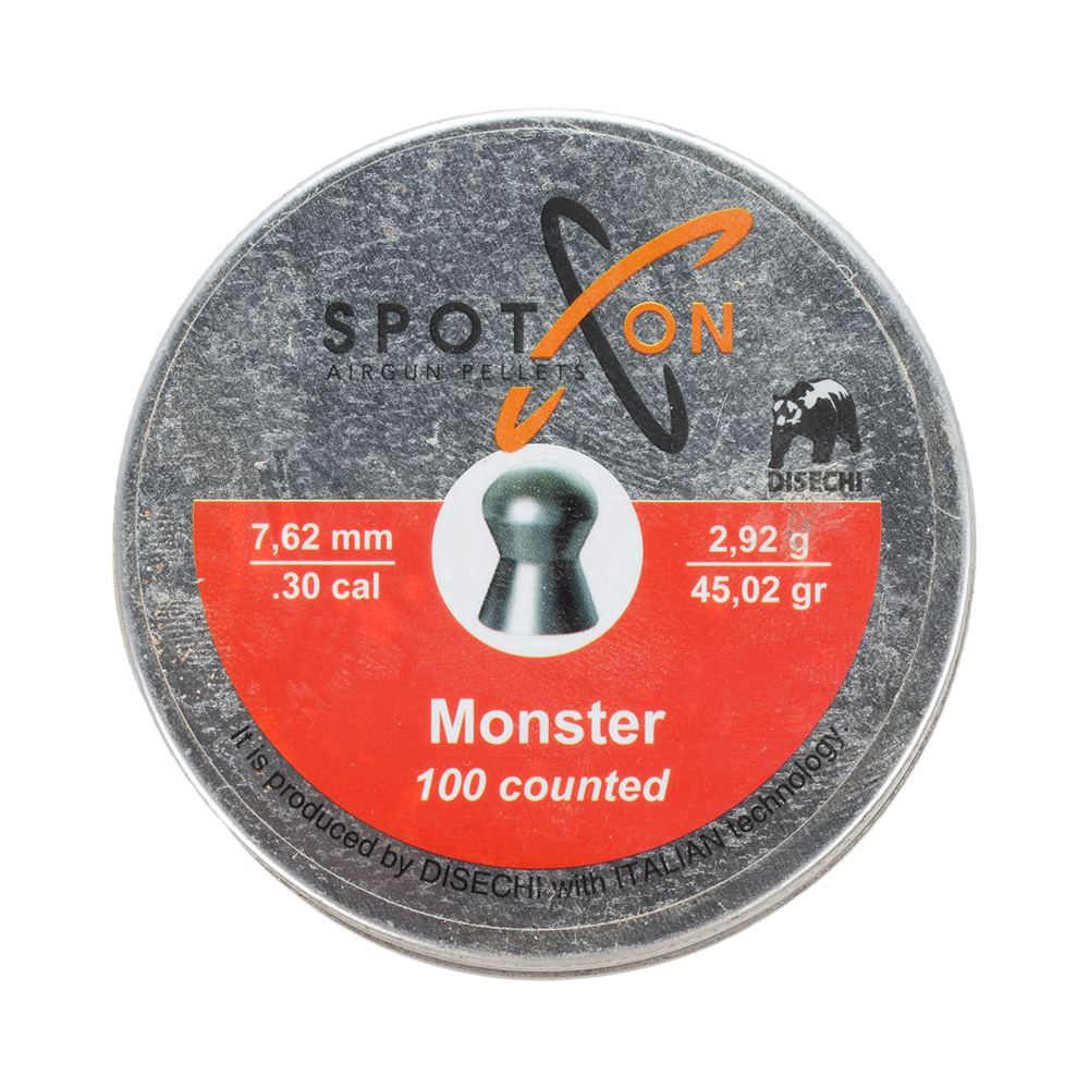 Пуля пневматическая SPOTON Monster 7,62 мм, 2,92 гр. (100 шт). Фото №1 Пуля пневматическая SPOTON Monster 7,62 мм, 2,92 гр. (100 шт). Фото №1