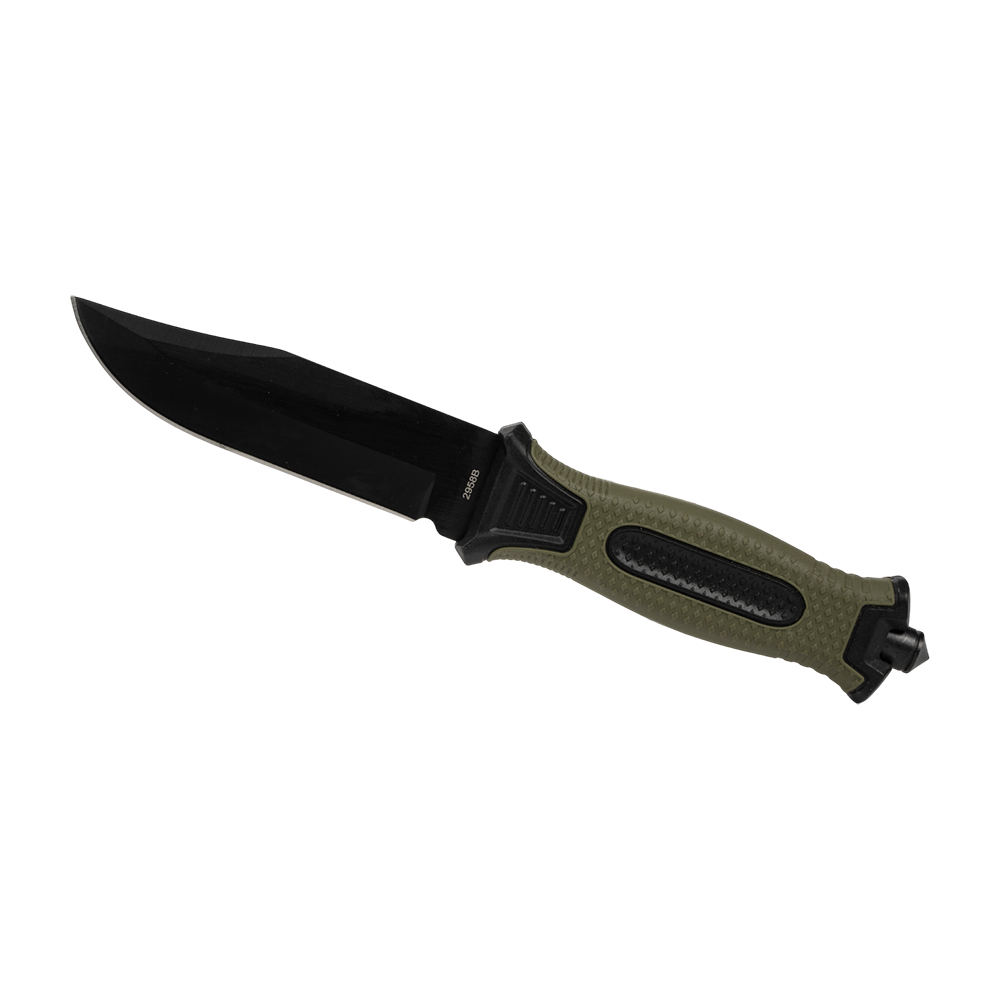 Нож туристический 2958В, клинок 420, рукоять пластик/резина, со стеклобоем (Ярхант). Фото №4