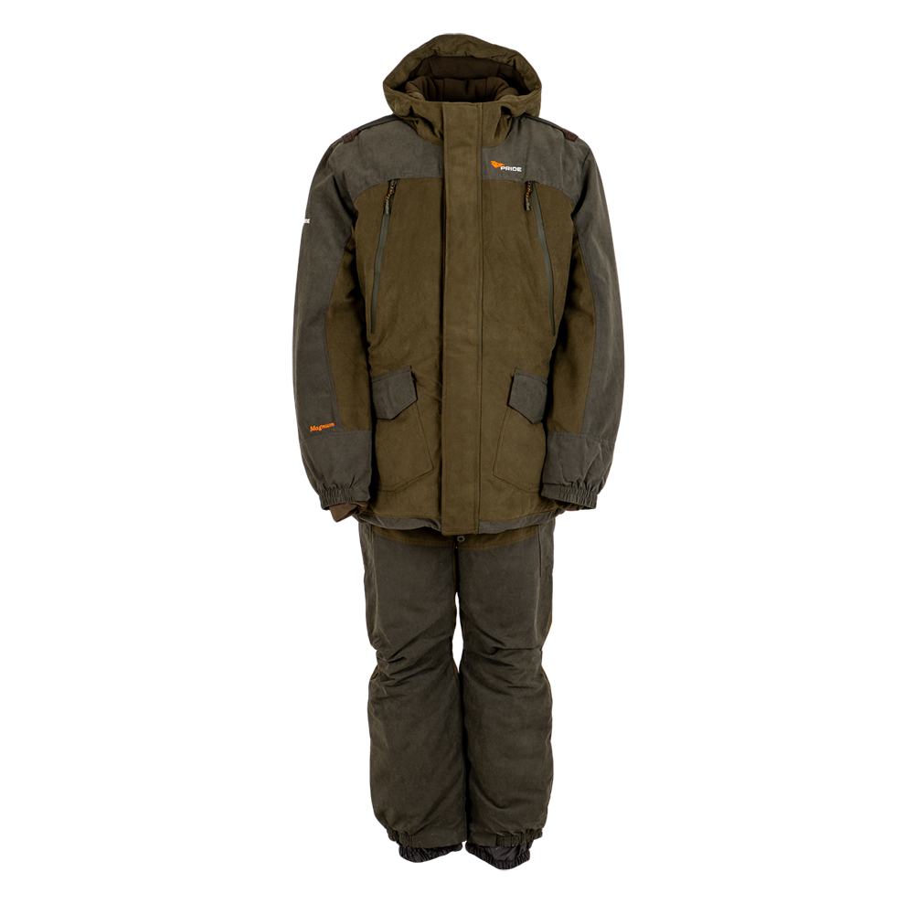 Костюм для охоты PRIDE Магнум, зимний, полукомбинезон, хаки р-р 56-58 рост 170-176. Фото №1