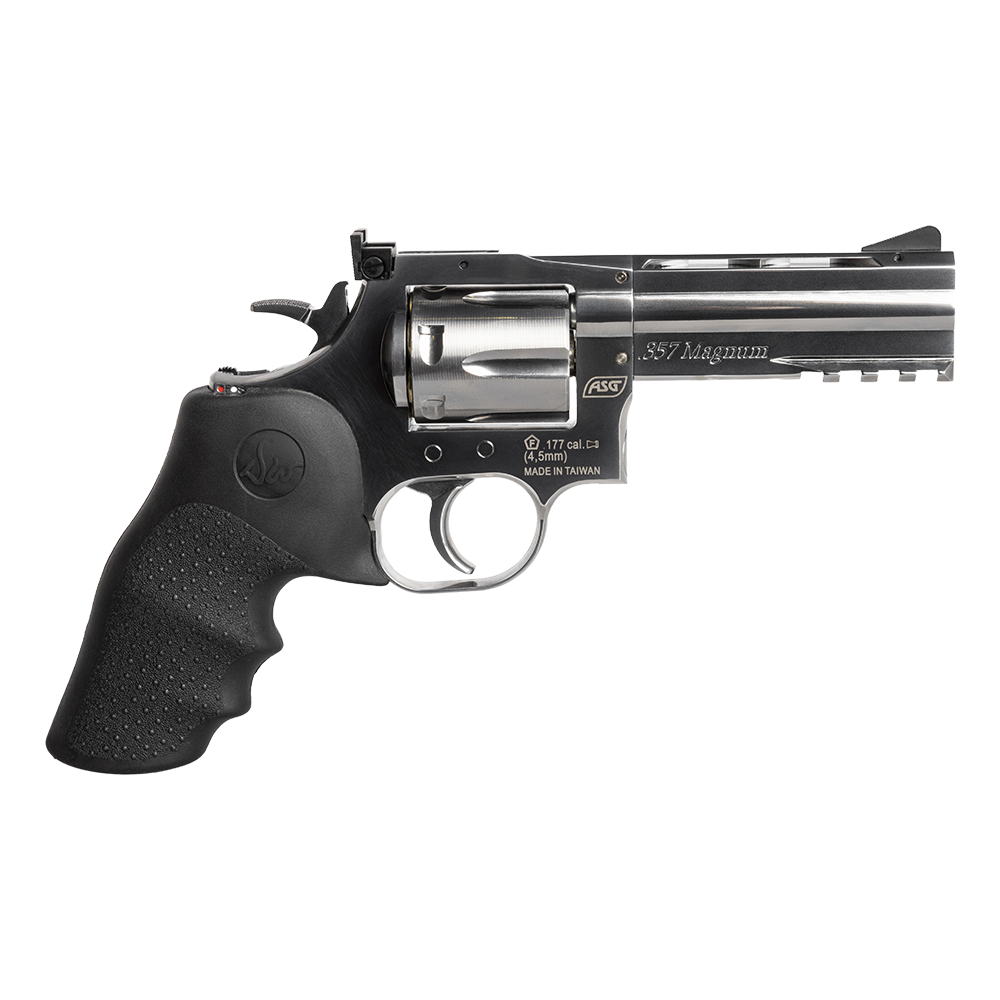 Револьвер пневматический ASG Dan Wesson 715 4" Silver, калибр 4,5 мм. Фото №1