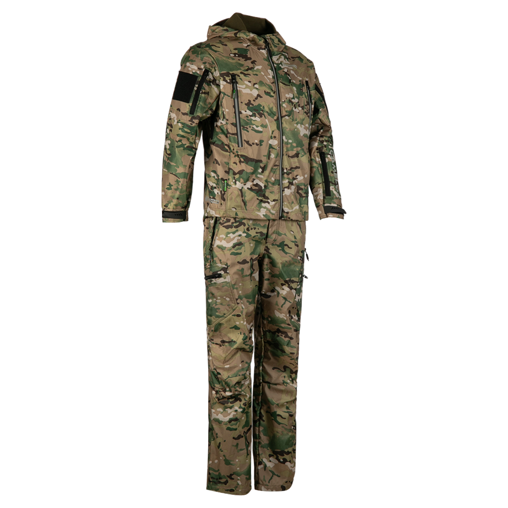 Костюм Huntsman демисезонный Камелот (ткань Softshell, цвет Мультикам) р. 48-50/176. Фото №4 Костюм Huntsman демисезонный Камелот (ткань Softshell, цвет Мультикам) р. 48-50/176. Фото №4