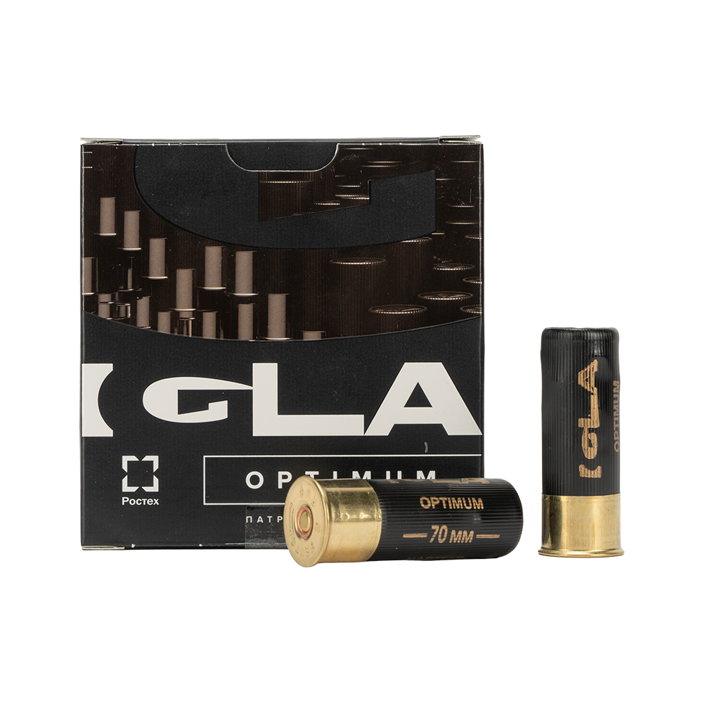 Патрон "Игла-Оптимум" 12/70 Картечь 8,5 32 гр. (пачка 25шт, короб.,250). Фото №1