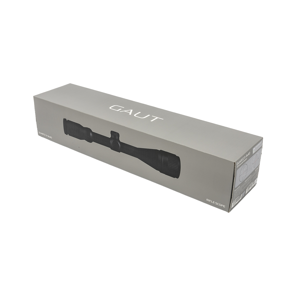 Прицел оптический GAUT Quartz 3-9x40 AOпаралл.сетка2(Mil-Dot)SFPподсв.красн25,4мм.попр1/4МОА+кольца. Фото №9