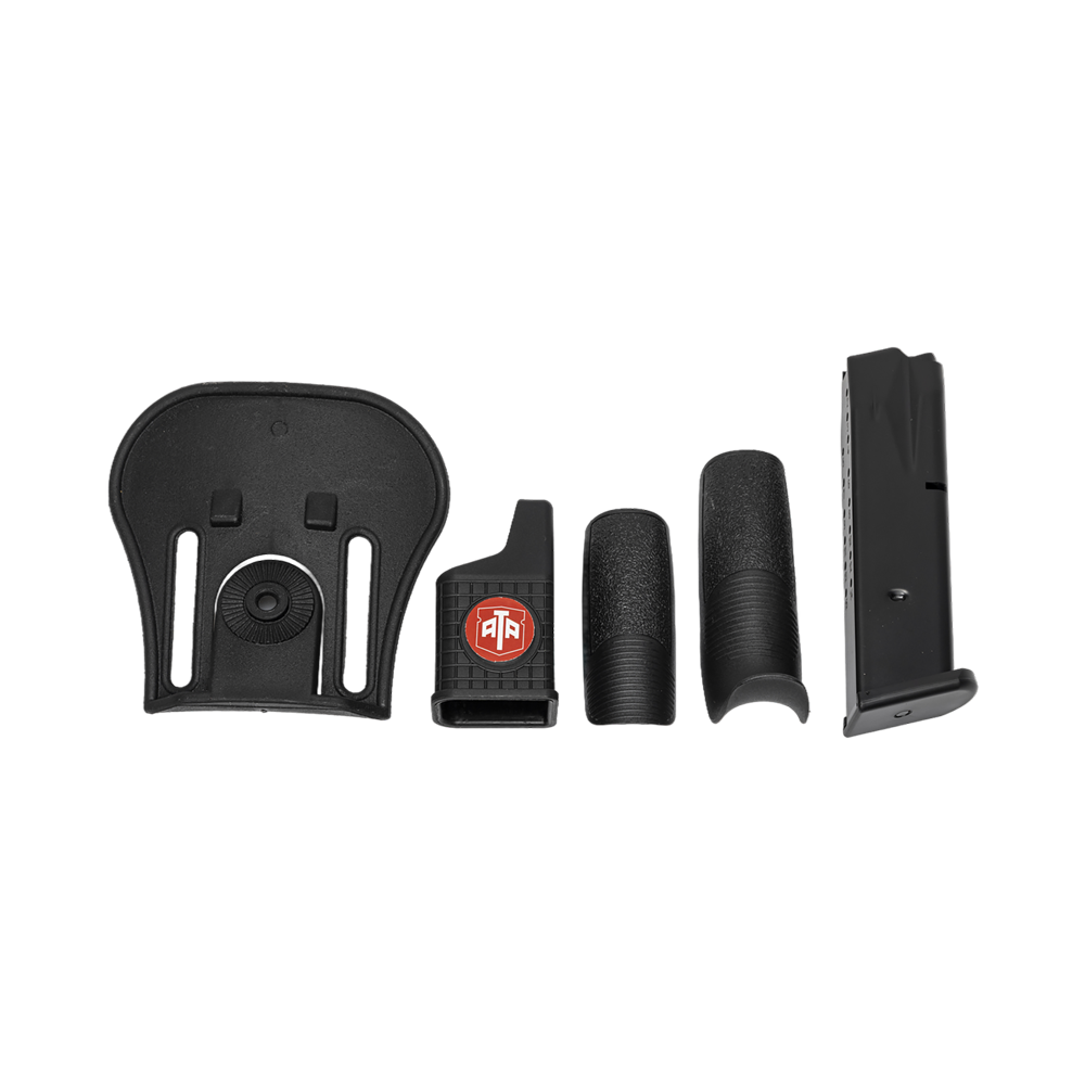 Пистолет АТА9 калибр 9*19 мм, Red, красный затвор, черная рамка. Фото №11