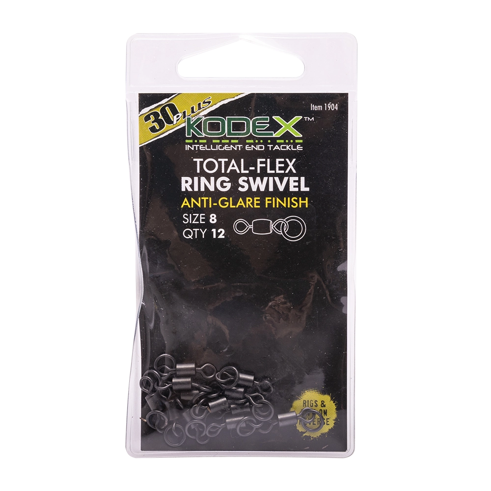 Вертлюг с кольцом PLUS Kodex Total-Flex Ring Swivel No8 (уп.12шт.). Фото №2 Вертлюг с кольцом PLUS Kodex Total-Flex Ring Swivel No8 (уп.12шт.). Фото №2