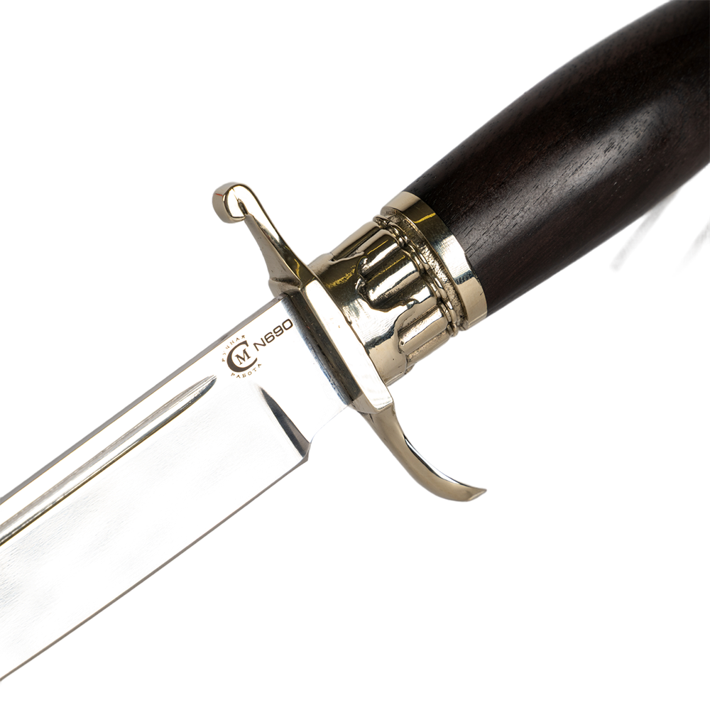 Нож МС "НКВД", сталь N690, литье патроны, граб. Фото №5