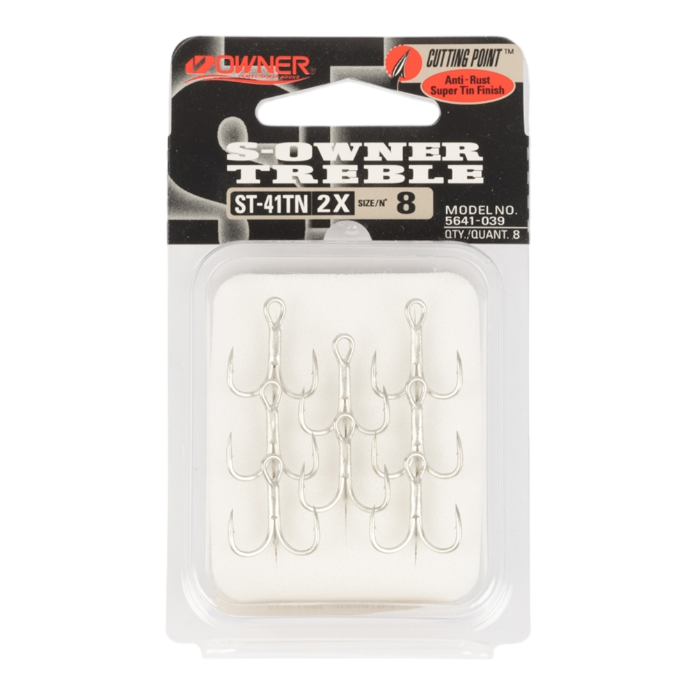 Крючок тройной Owner ST-41TN №8 (8шт). Фото №1