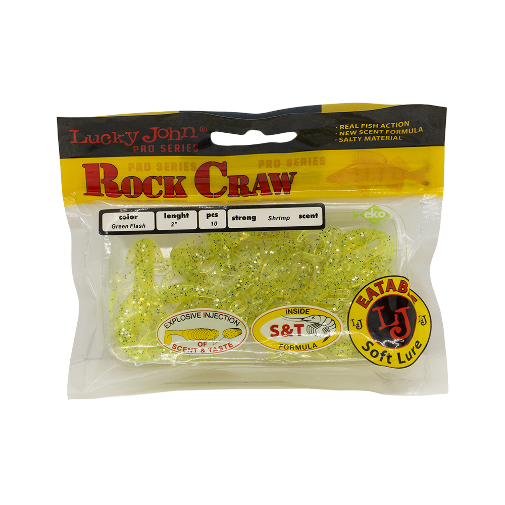Твистер Lucky John Pro Series Rock Craw 2" 50мм, (10шт. упак.) цвет 037. Фото №2