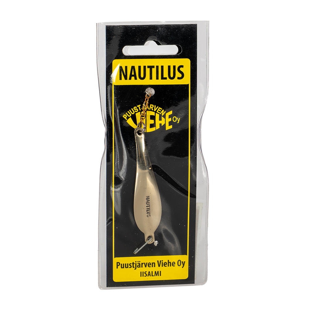 Блесна Puustjarven Nautilus 60мм, 14гр, цвет (Mes/Hop) цепочка-крючок. Фото №1