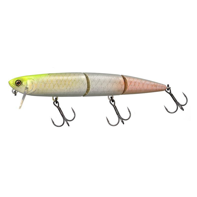 Воблер JACKALL Mikey Slim albino chartreuse piraruke. Фото №2