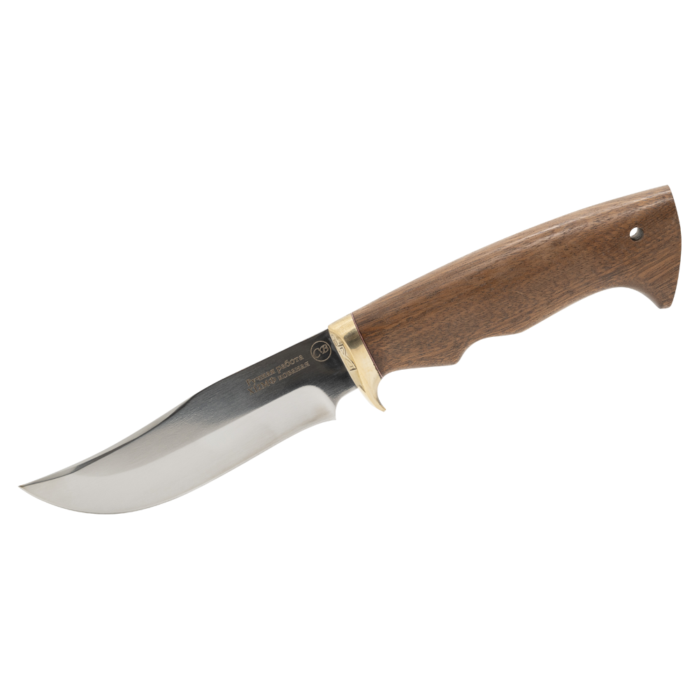 Нож "Сокол малый", клинок Х12МФ, рукоять махагон. Фото №1