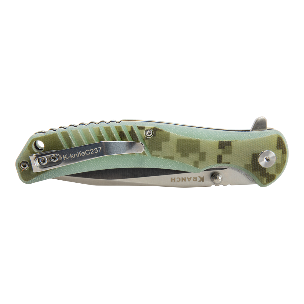 Нож складной Kranch C-237, клинок AUS8, рукоять G10 camo. Фото №3