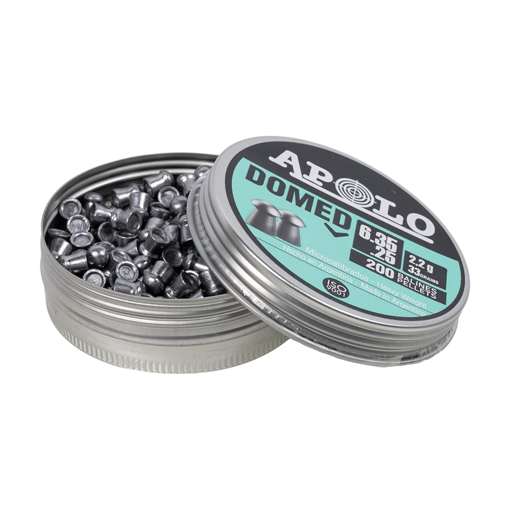 Пуля пневматическая APOLO "Domed", для винтовки, 6.35 2.2 гр. (200 шт.). Фото №2 Пуля пневматическая APOLO "Domed", для винтовки, 6.35 2.2 гр. (200 шт.). Фото №2