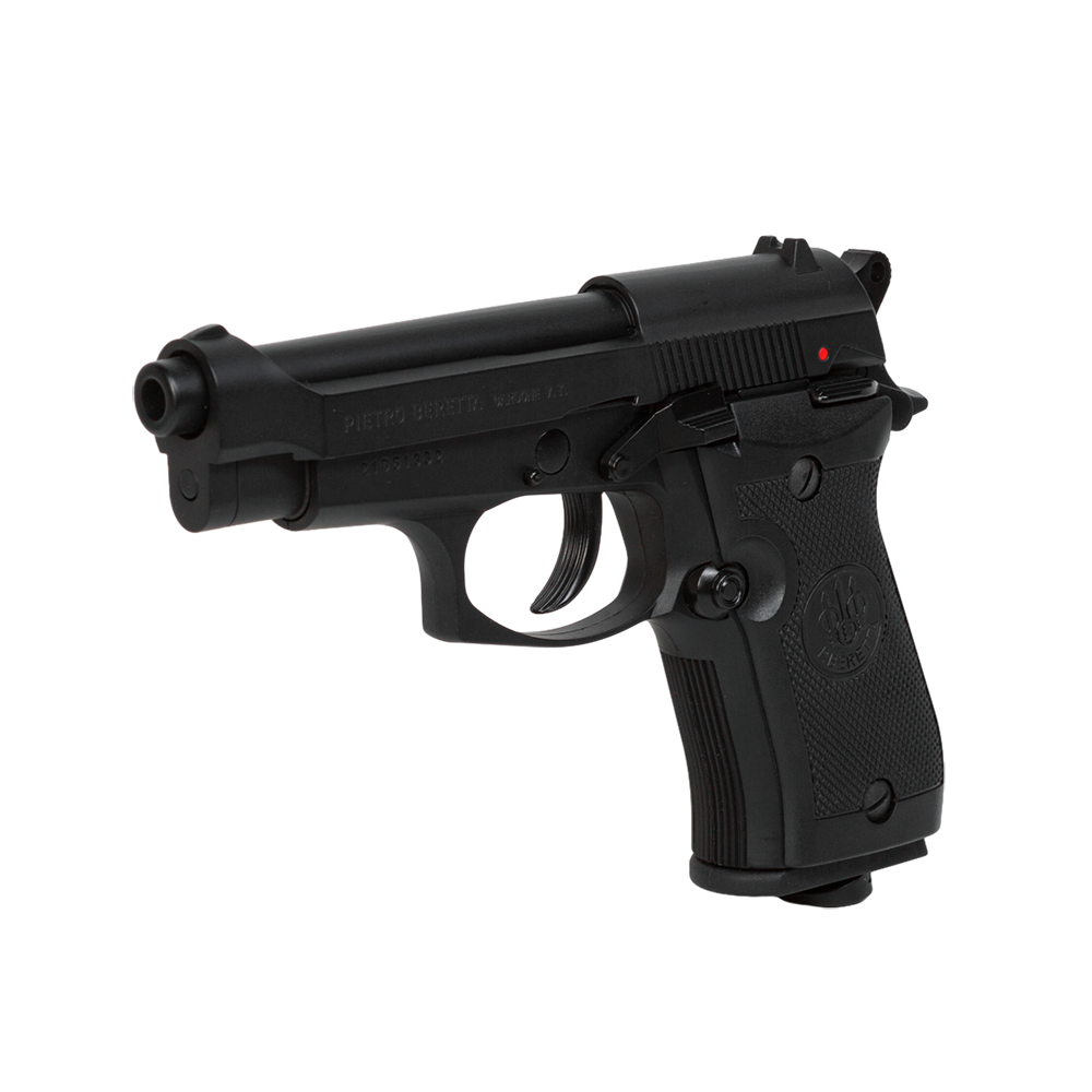 Пистолет пневматический Beretta M84 FS сплав, черный,  (Blowback). Фото №4