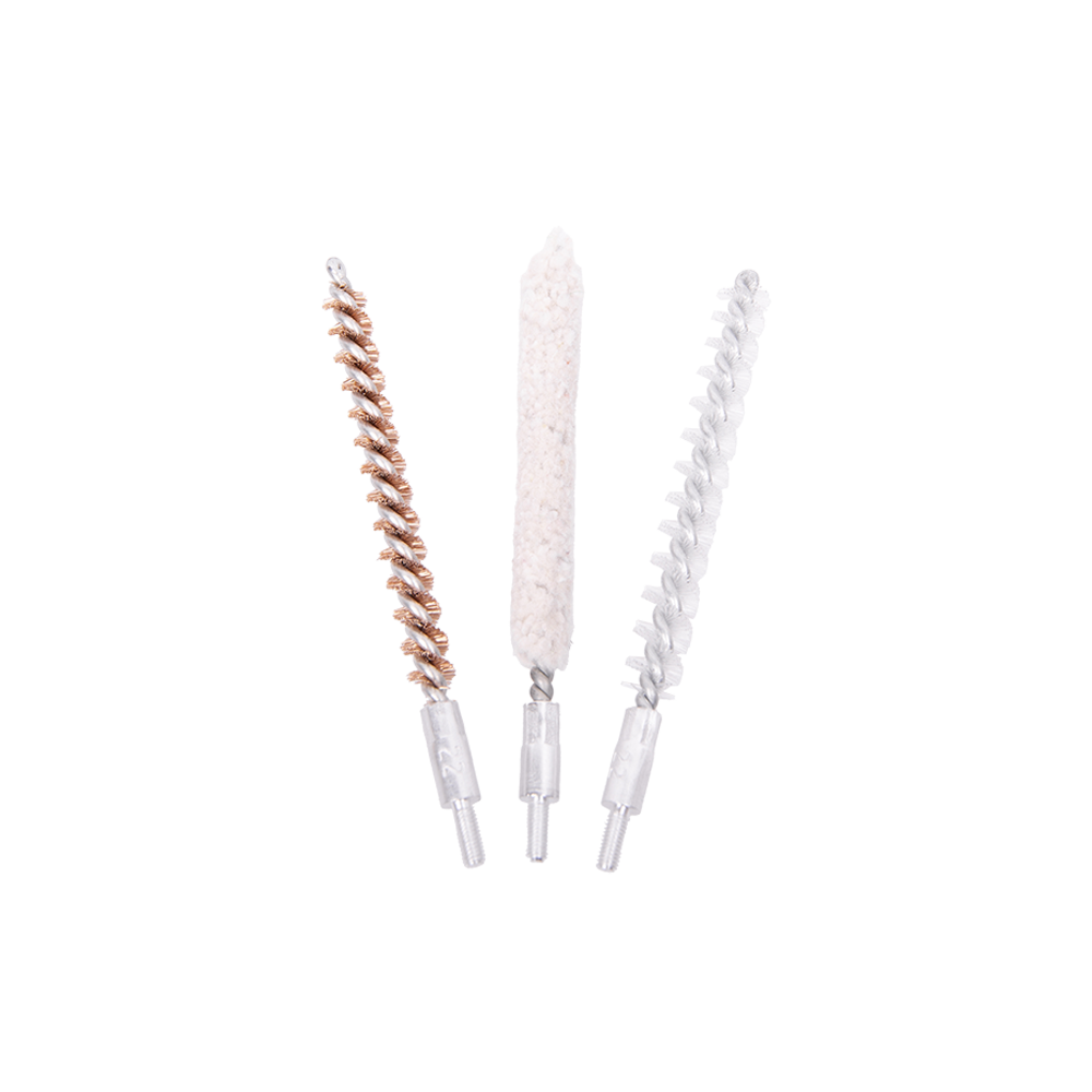 Набор ершей для чистки оружия ОхотАктив калибр 5,6 мм (бронзвый, щетинный, хлопковый). Фото №1