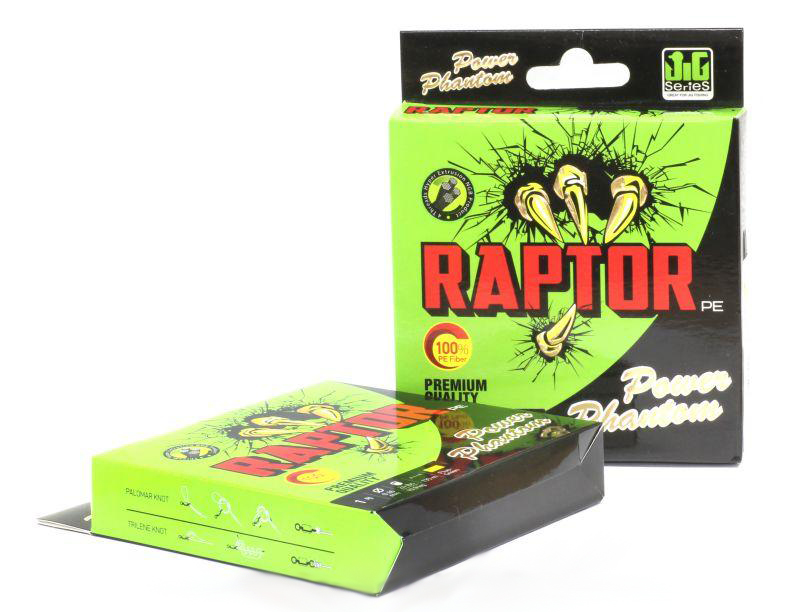 Шнур Power Phantom Raptor PE, 135м, зеленый fluo #1,5, 0,2мм, 15,4кг. Фото №4