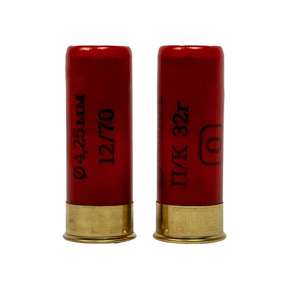 Патрон СИБИРЬ 12/70 охотничий дробовой 32г №0 (CX-2000) (пачка 25 шт) (в коробке 250шт). Фото №3