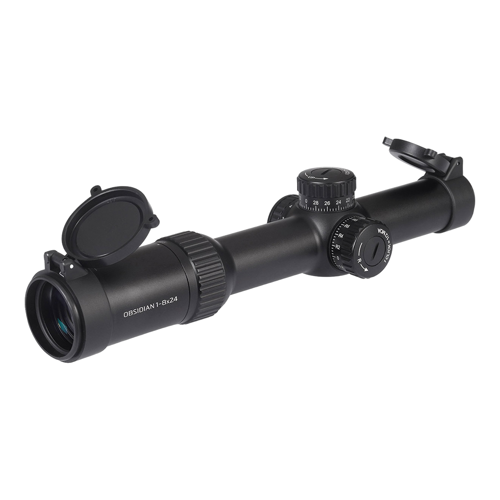 Прицел оптический Gaut Obsidian 1-8x24, сетка 62 (Half MD), подсветка красная, 30мм, поправки 1/2МОА. Фото №1