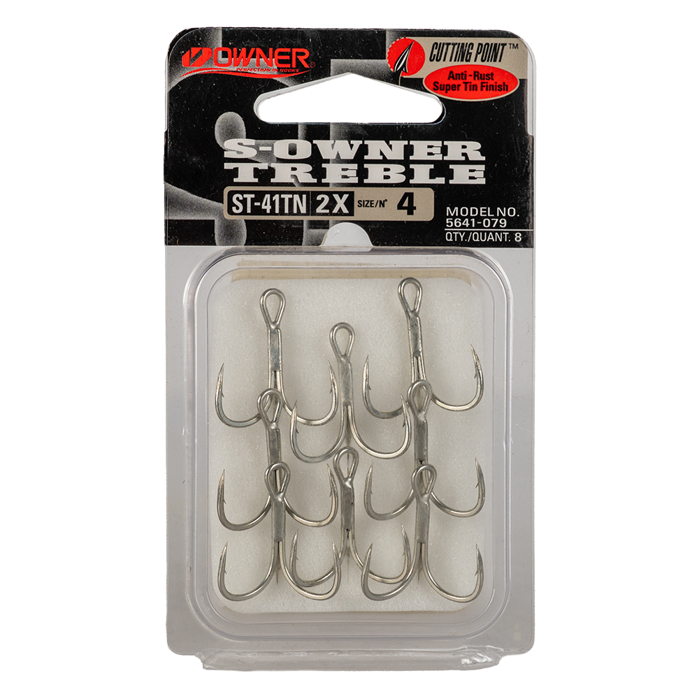Крючок тройной Owner ST-41TN №4 (8шт). Фото №1