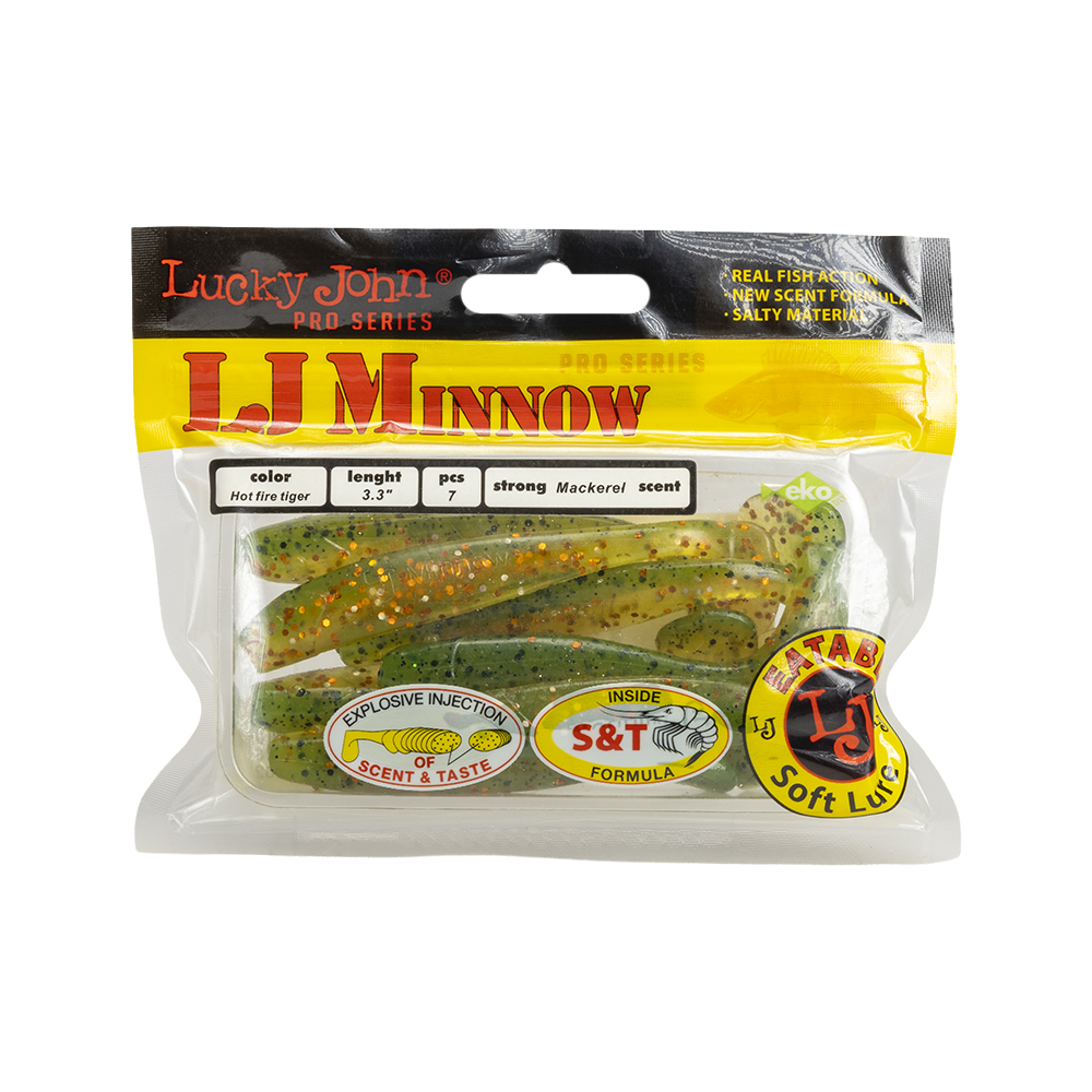 Виброхвост Lucky John Pro Series Minnow 3,3" 84мм, (7шт. упак.) цвет T51. Фото №1 Виброхвост Lucky John Pro Series Minnow 3,3" 84мм, (7шт. упак.) цвет T51. Фото №1