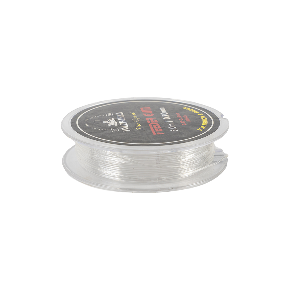 Фидерная резина "Feeder Gum" 0.7мм/5м цвет  прозрачный. Фото №5