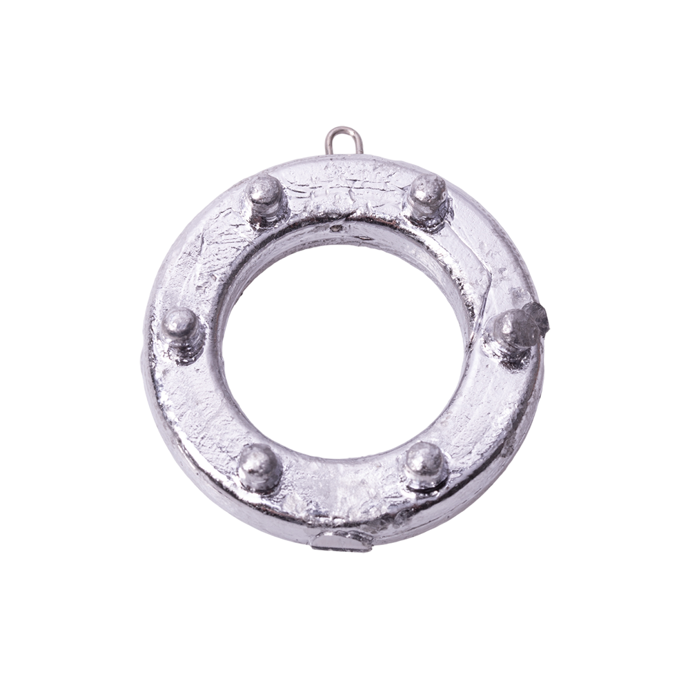 Груз "Кольцо с шипами и ушком" 60 гр.. Фото №2