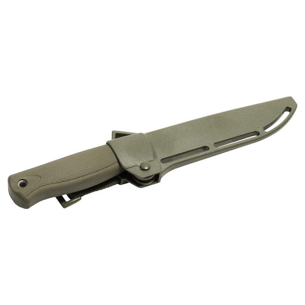 Нож Кизляр "Otus" (рукоять эластрон), цвет: хаки. Фото №1