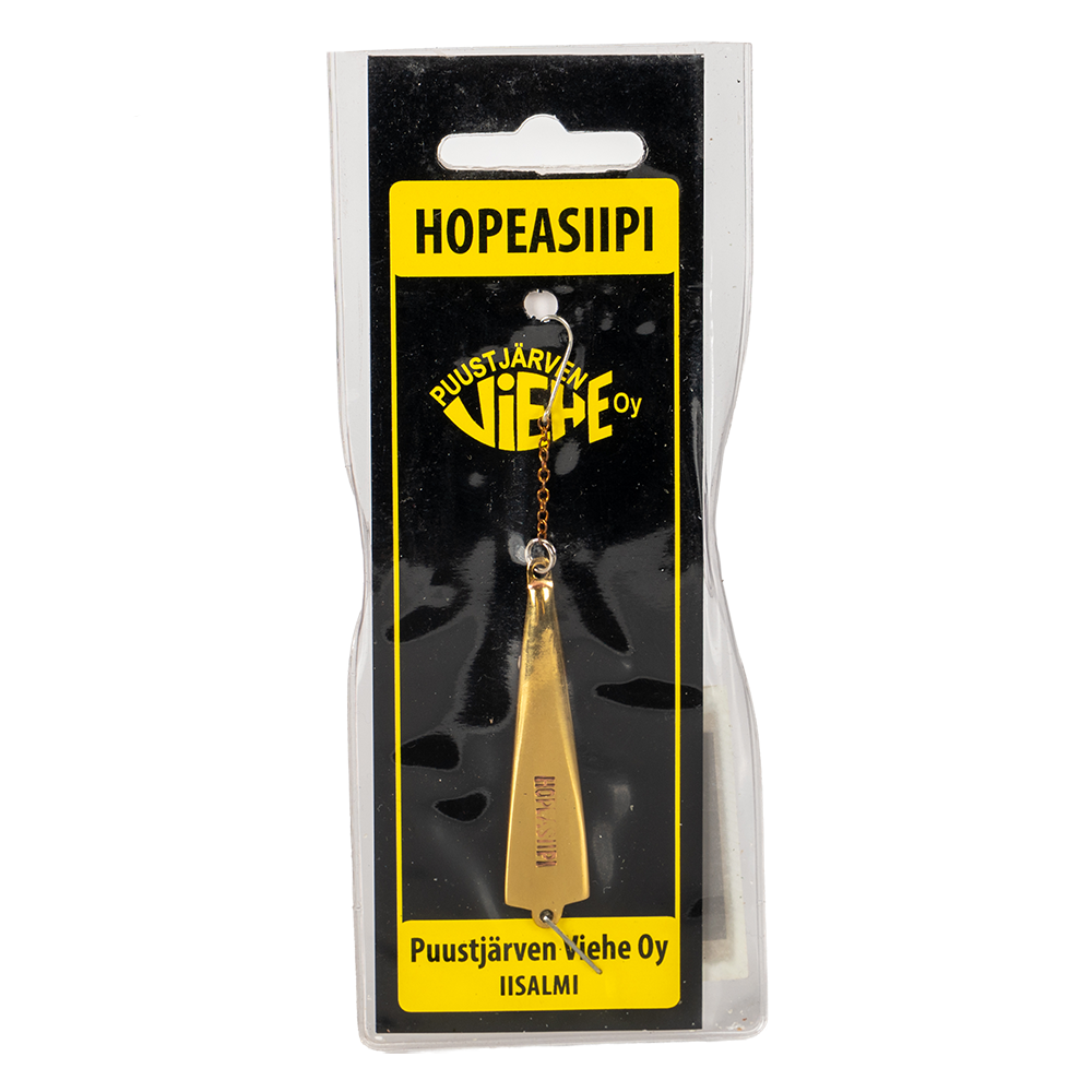 Блесна Puustjarven HOPEASIIPI 50мм, 8гр, цвет (KUP/MES) цепочка-крючок. Фото №1