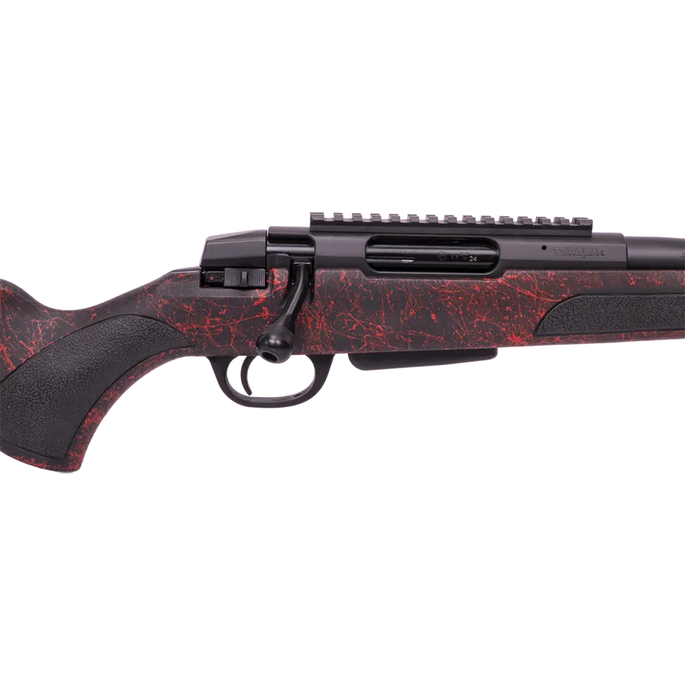 Карабин АТА ARMS Turqua Synthetic CLR RED (ложа софт тач, черно-красная), целик и мушка, 308Win. Фото №4