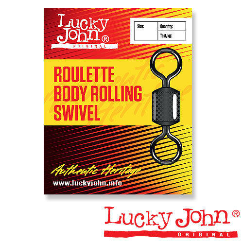 Вертлюги Lucky John ROULETTE BODY ROLLING K001/0 5шт. . Фото №1