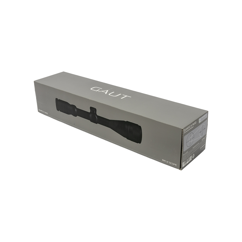 Прицел оптический GAUT Quartz 3-9x50 AO-параллакс сетка 32SFPподсветка красная25,4мм поправки0.1МIL. Фото №8