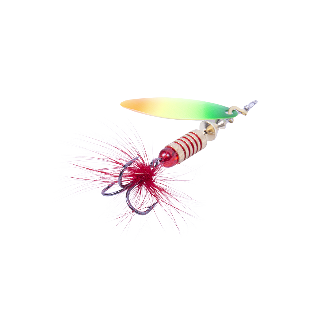 Блесна вращающаяся MADFISH Aglia Long №1, 6гр, цвет (Rainbow). Фото №3