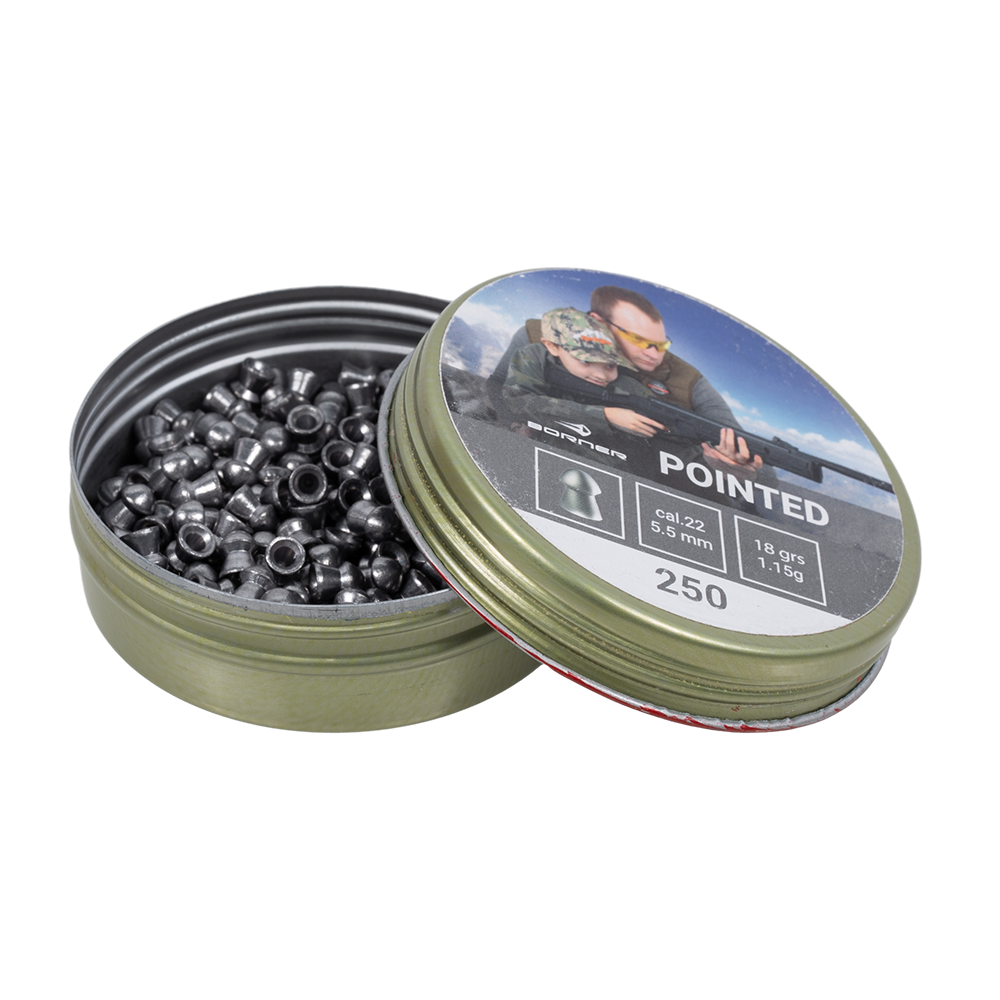 Пуля пневматическая Borner "Pointed", 5,5 (250 шт.) 1,15 гр. (30 шт в коробке). Фото №2 Пуля пневматическая Borner "Pointed", 5,5 (250 шт.) 1,15 гр. (30 шт в коробке). Фото №2
