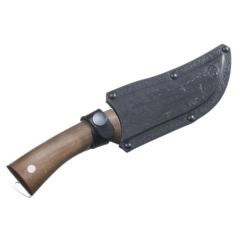 Нож Кизляр "Рыбак-2" (дерево, орех) худ.оформ.. Фото №1