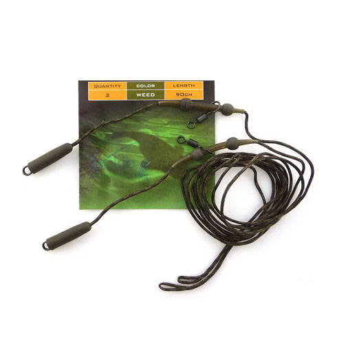 Противозакручиватель PB Productgle Silk Ray Heli Chod Leader 90см gravel. Фото №1