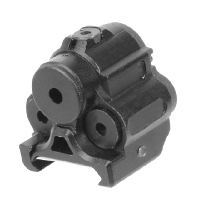 Лазерный целеуказатель LEAPERS UTG на Weaver/Picatinny (2 режима свечения, алюминий, черный). Фото №2